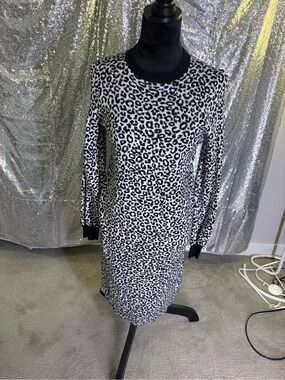 Knit Cheetah Sweater Dress 🖤